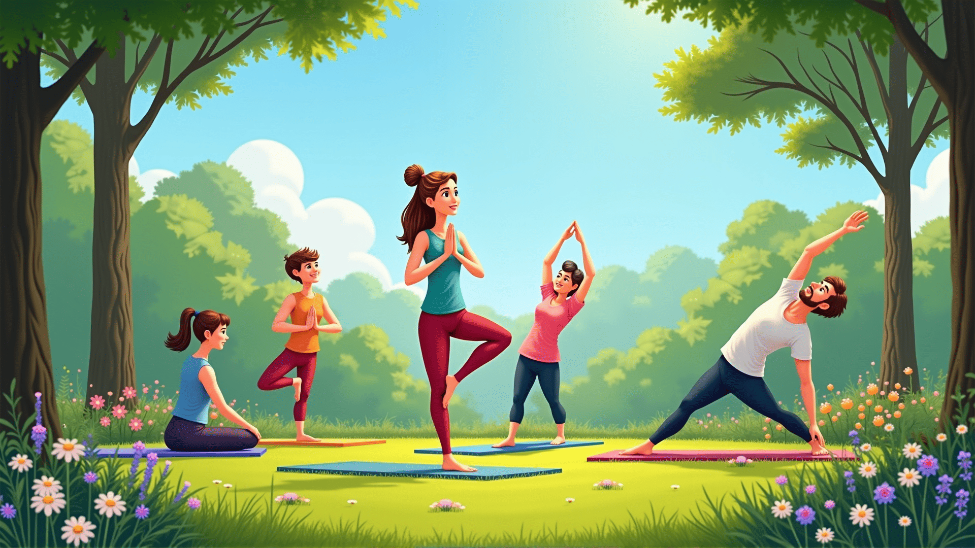 Yoga for flexibility and fitness at BinoFi